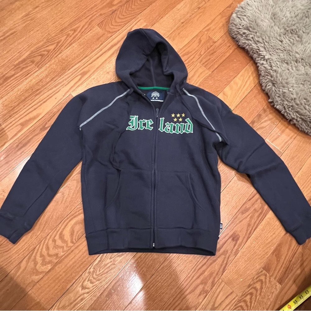 Men’s Vintage Five Star by Blue Marlin Ireland Blue Full Zip Hoodie Size Small